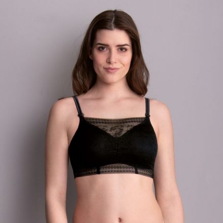 Rosa Faia Bandeau csipkés top fekete A/B 75 